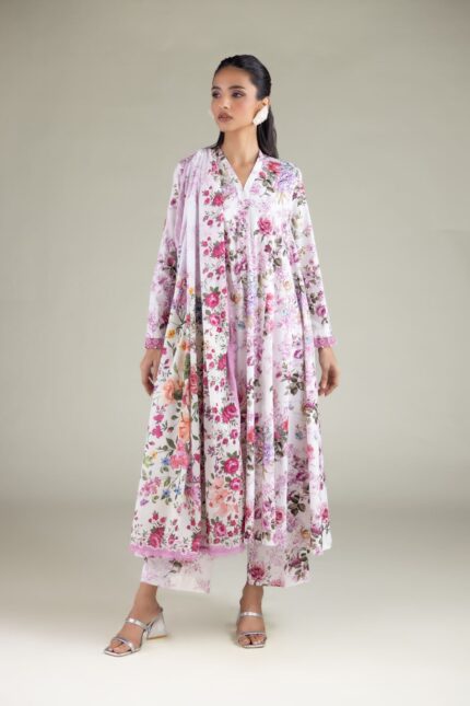 Floral Straight Pants - View 1