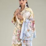 Floral Dotted Dupatta - View 1