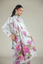 Floral Lace Dupatta - View 1