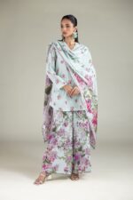 Floral Lace Dupatta - View 3