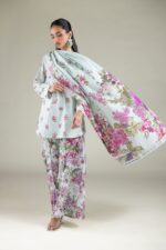 Floral Lace Dupatta - View 4