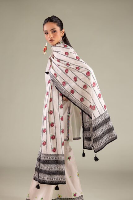 Draped Tassel Dupatta - View 2