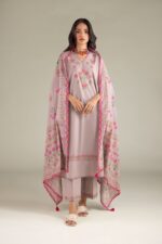Geometric Lawn Dupatta - View 4