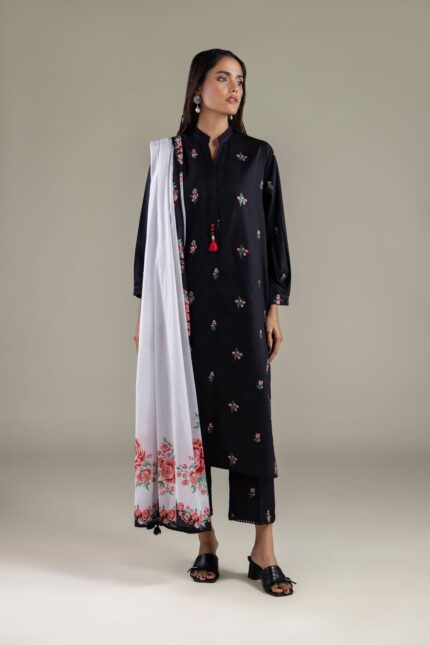 Floral Straight Pants - View 2