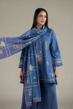 Floral Geometric Dupatta - View 1