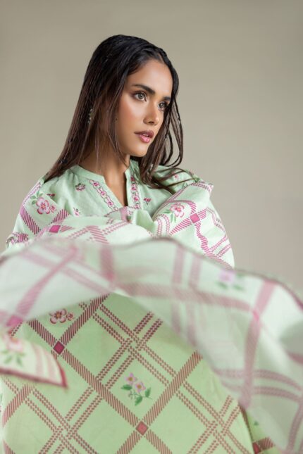Floral Geometric Dupatta - View 2