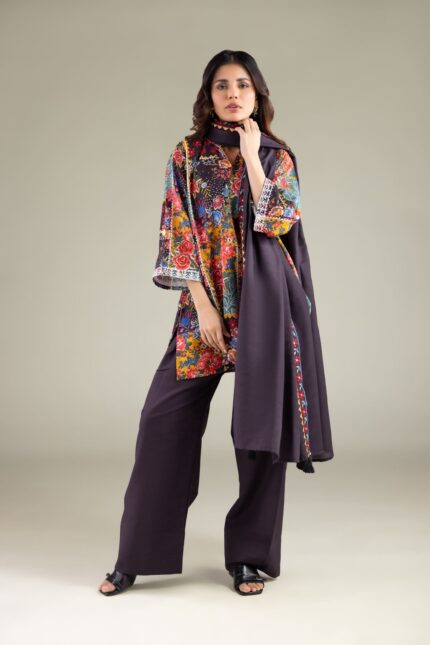 Solid Straight Shalwar - View 1