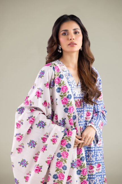 Summer Floral Dupatta - View 2