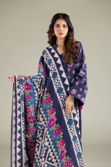 Floral Geometric Dupatta - View 2