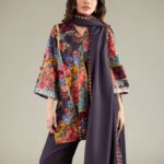 Floral Tassel Dupatta - View 1