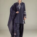 Solid Straight Shalwar - View 1