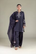 Solid Straight Shalwar - View 1