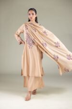 Floral Draped Dupatta - View 3