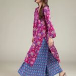Wide Floral Pants - View 1