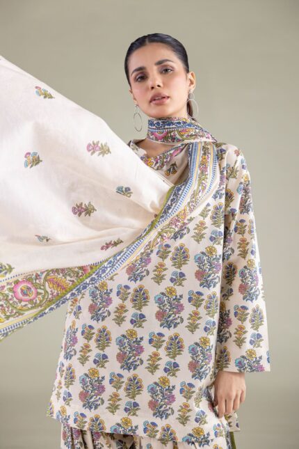Mughal Motif Dupatta - View 1