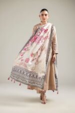 Off-White Lawn Dupatta - View 7