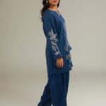 Floral Navy Shalwar 1