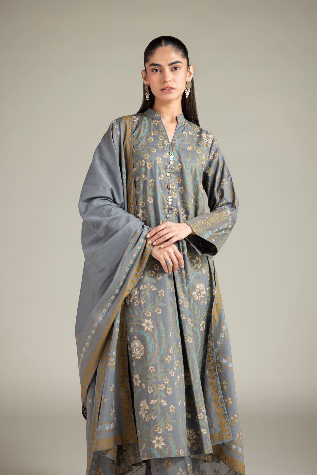 1-26-125-C-G-VG_MULTI-1 Dupatta - View 1