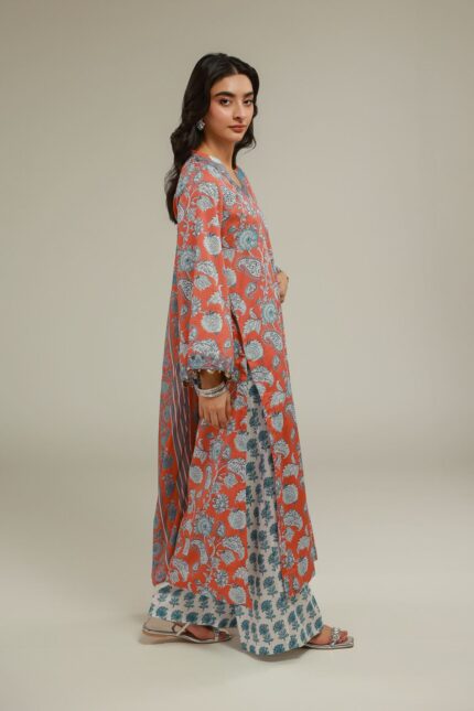 Floral Flared Pants - View 2