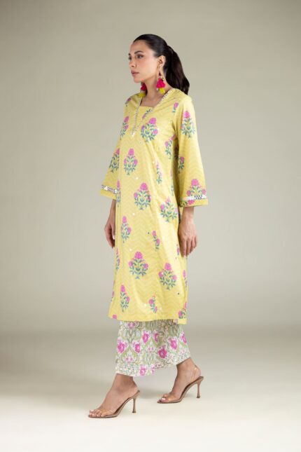 Floral Printed Pants - View 1