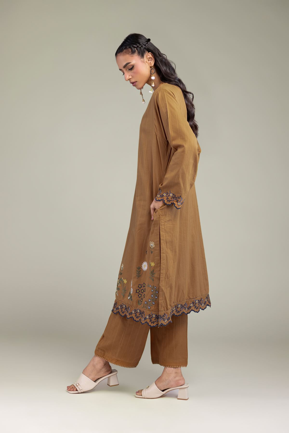 Solid Cotton Pants-1 Solid Cotton Pants - View 1