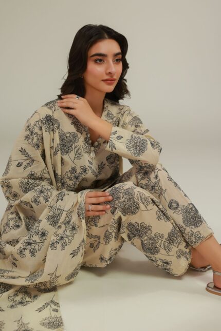 Printed Lawn Dupatta - View 2