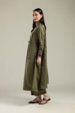 Cotton Olive Pants - View 2