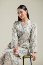 Floral V-Neck Kurta - View 5