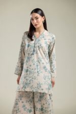 Floral V-Neck Kurta - View 4