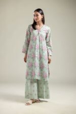 Floral Mint Pants - View 2