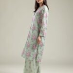 Floral Mint Pants - View 1