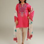 Embroidered Cotton Shalwar - View 1