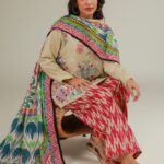 Floral Cotton Dupatta - View 1