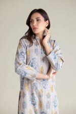 Floral Cambric Kurta - View 4
