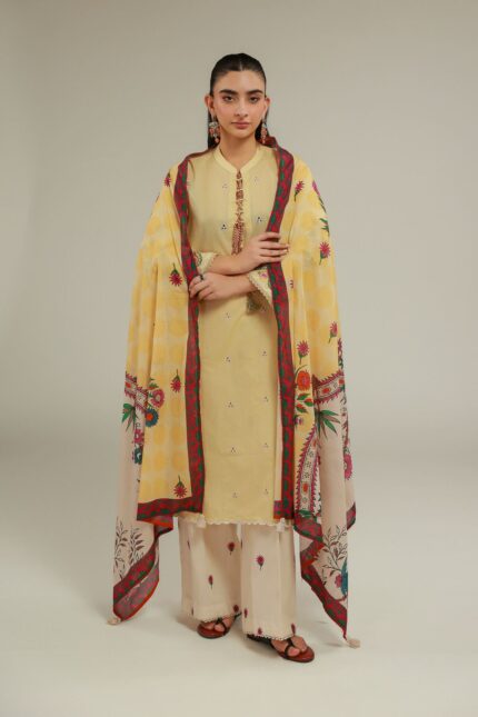 Floral Cambric Pants - View 1