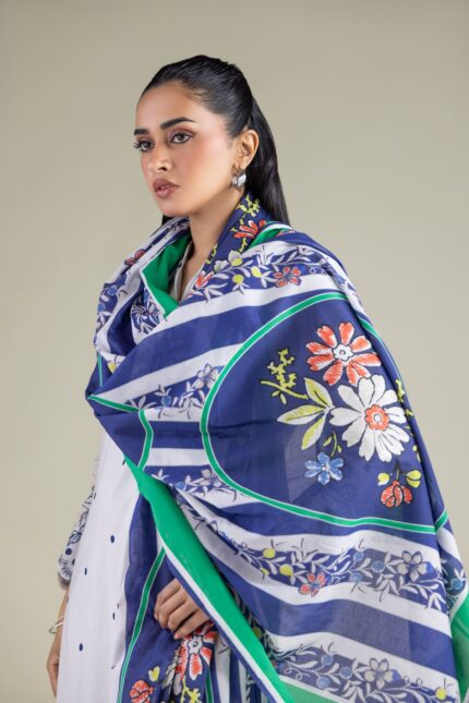 Spring Lawn Dupatta - View 1