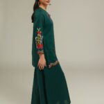 Green Cotton Pants - View 1