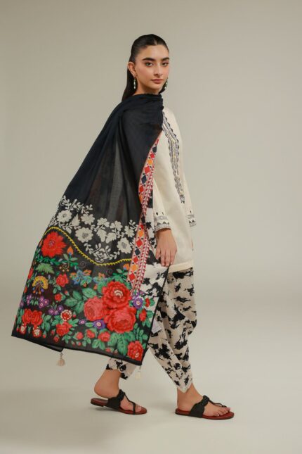 Cotton Net Dupatta - View 2