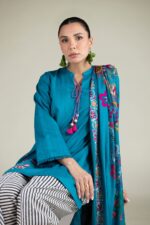Floral Fringe Dupatta - View 2