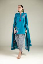 Floral Fringe Dupatta - View 4