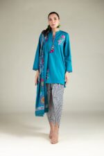 Floral Fringe Dupatta - View 6