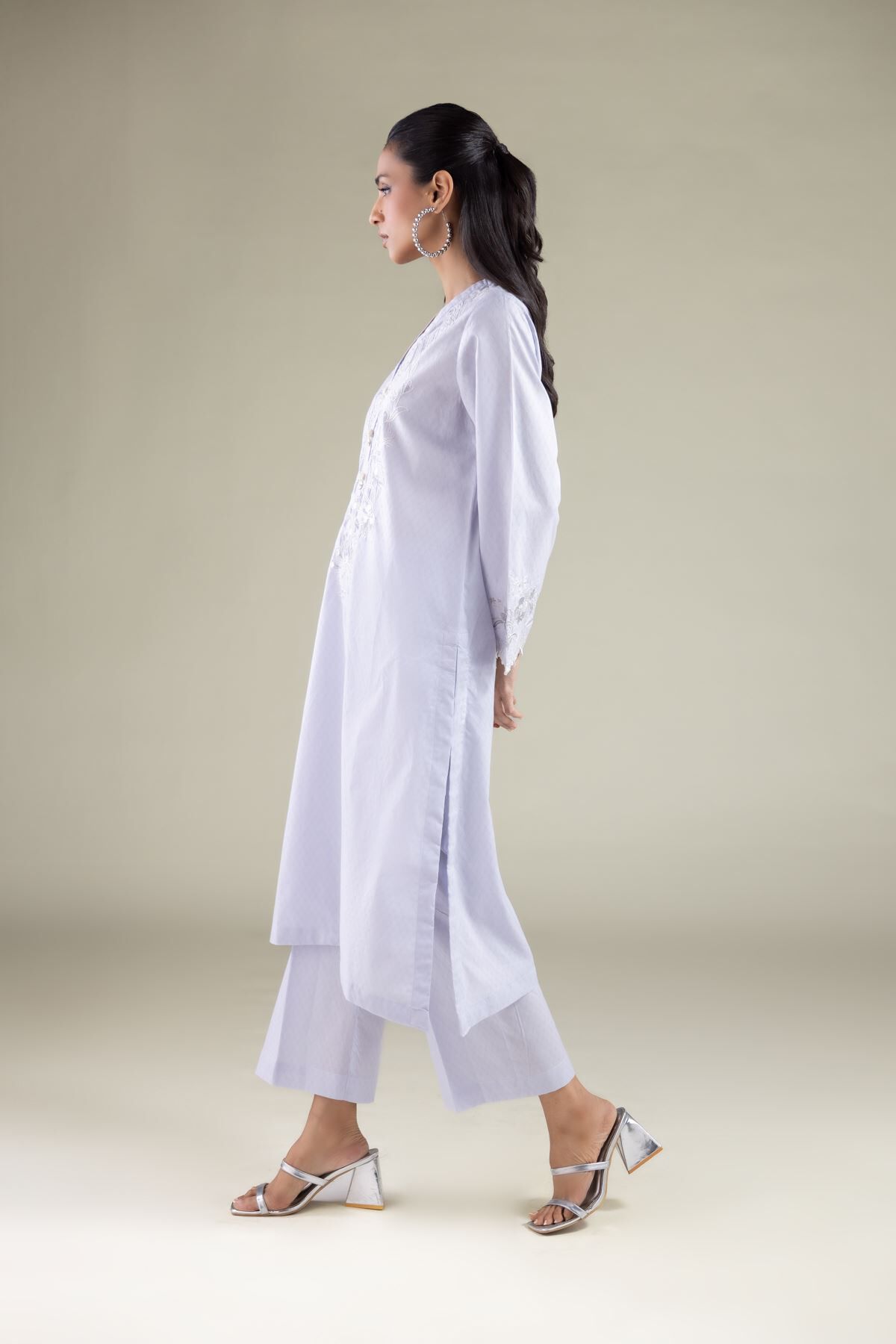 Regular Straight Pants-1 Regular Straight Pants - View 1