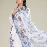 Floral Draped Dupatta - View 1