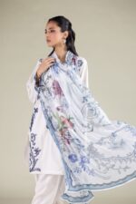 Floral Draped Dupatta - View 1
