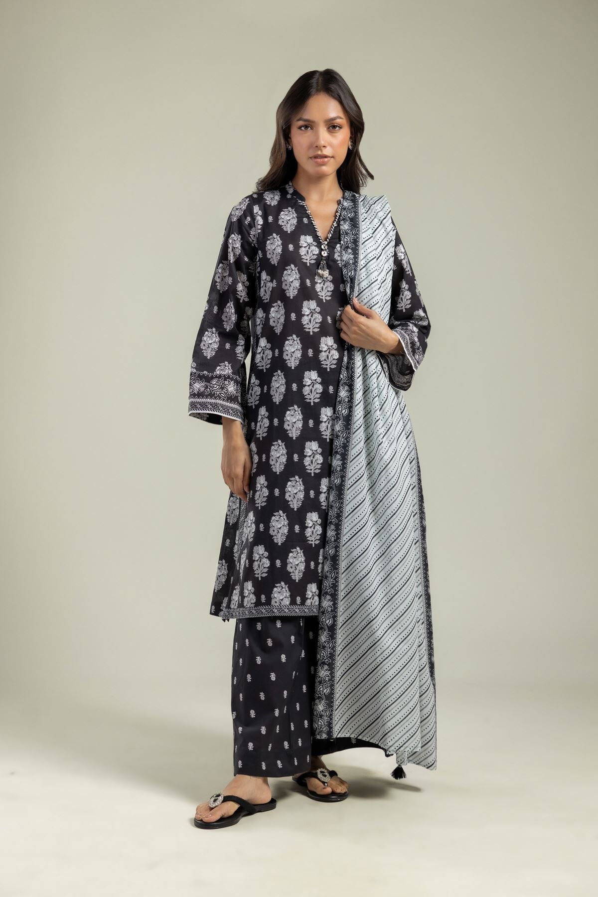 Floral Cambric Pants-1 Floral Cambric Pants - View 1