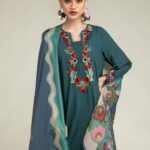 Floral Silk Dupatta - V1