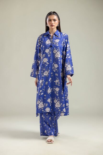 Floral Cotton Pants - View 1