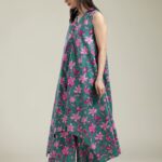 Floral Cotton Pants - View 1