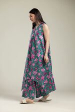 Floral Cotton Pants - View 1