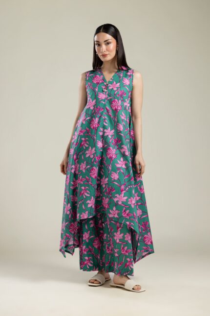 Floral Cotton Pants - View 2